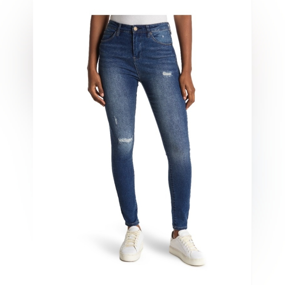 NWT Blank NYC The Great Jones High Rise Medium Wash Hotel Skinny Jeans Size 31